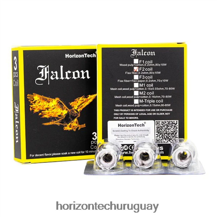 P0V44P160 bobina f2 0.2ohm HorizonTech Falcon bobinas (paquete de 3) - Horizon Tech Company