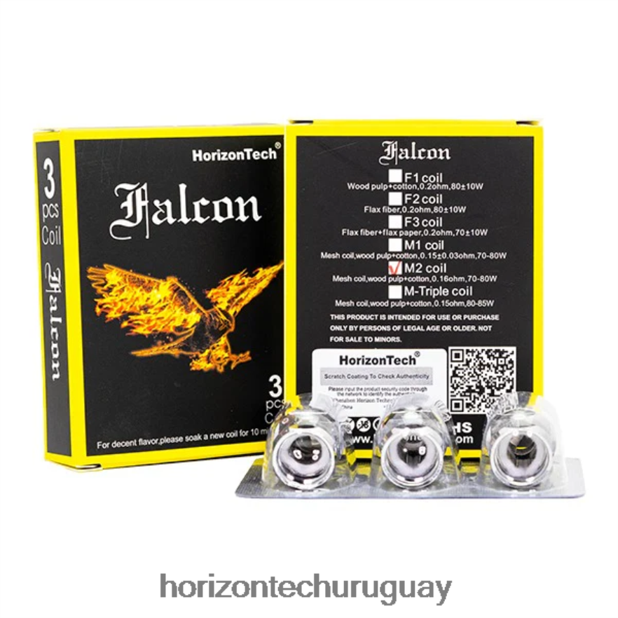 P0V44P164 bobina de malla m2 0.16ohm HorizonTech Falcon bobinas (paquete de 3) - Horizon Tech Vape Coils