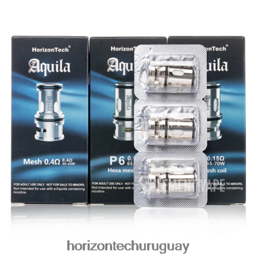 P0V44P183 p6 - 0,15 ohmios (paquete de 3) HorizonTech Aquila bobina (paquete de 3) - Horizontech Vape Uruguay