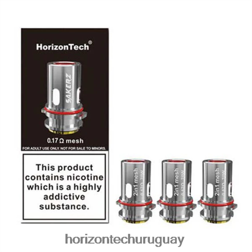 P0V44P6 Malla 2 en 1 de 0,17 ohmios (paquete de 3) HorizonTech Sakerz bobinas (paquete de 3) - Horizon Tech Vape Tank