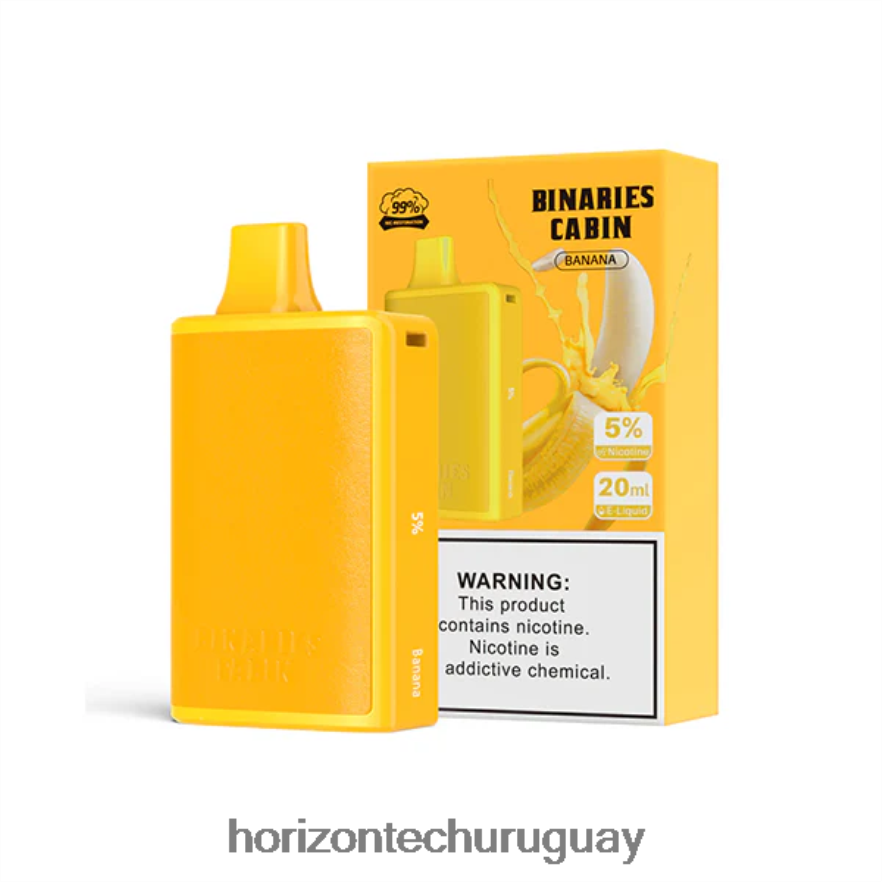 P0V44P2 banana HorizonTech Binaries Cabin desechable 20ml - Horizontech Montevideo
