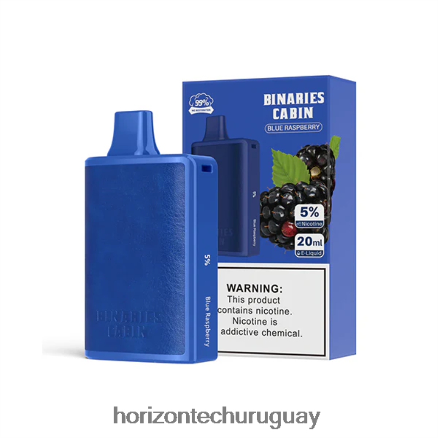 P0V44P53 frambuesa azul HorizonTech Binaries Cabin desechable 20ml - Horizontech Vape Uruguay
