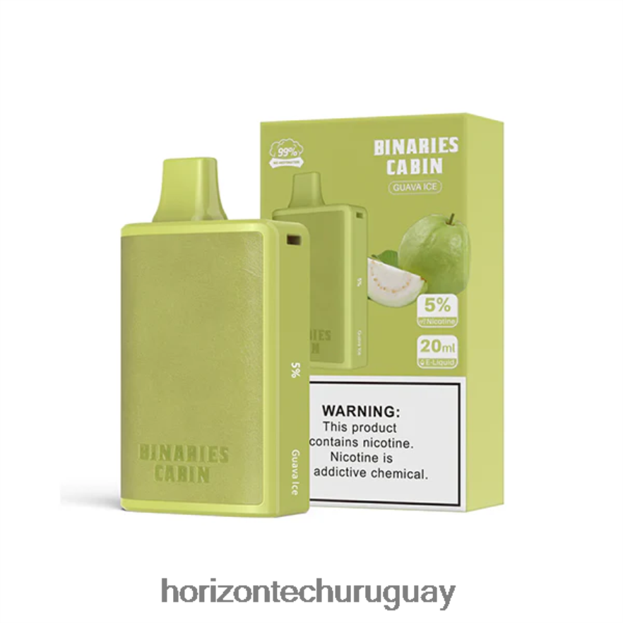 P0V44P58 hielo de guayaba HorizonTech Binaries Cabin desechable 20ml - Horizontech Disposable Vape