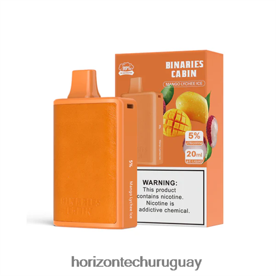 P0V44P62 hielo de lichi y mango HorizonTech Binaries Cabin desechable 20ml - Horizontech Montevideo