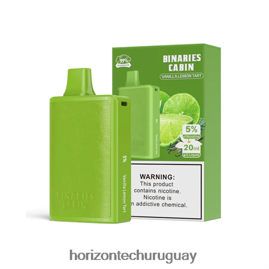 P0V44P70 tarta de vainilla y limón HorizonTech Binaries Cabin desechable 20ml - Horizon Tech Company