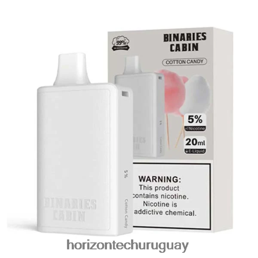 P0V44P73 algodón de azúcar HorizonTech Binaries Cabin desechable 20ml - Horizontech Vape Uruguay