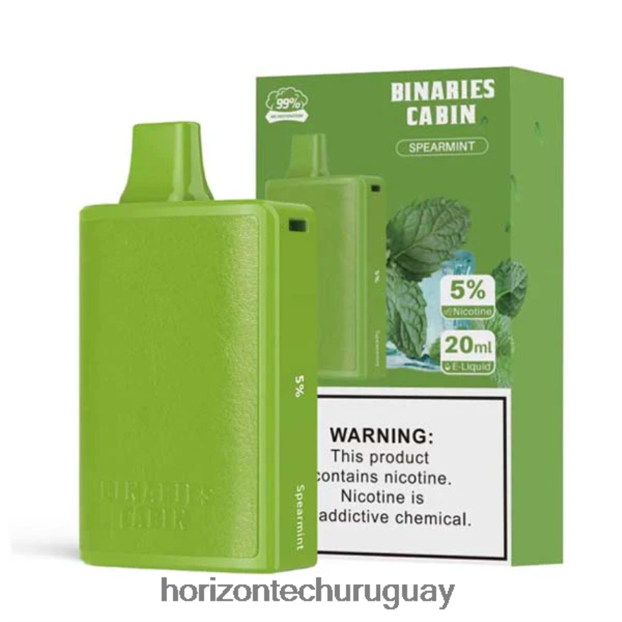P0V44P74 menta verde HorizonTech Binaries Cabin desechable 20ml - Horizon Tech Vape Coils