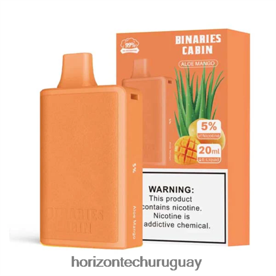 P0V44P75 aloe mango HorizonTech Binaries Cabin desechable 20ml - Horizon Tech Coils