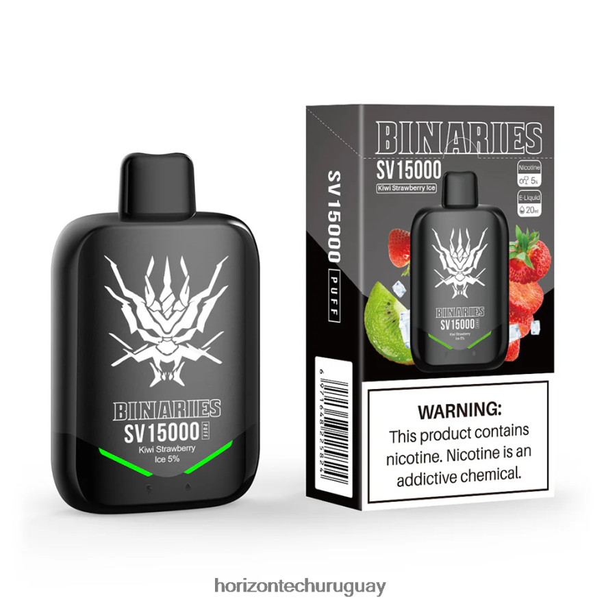 P0V44P89 hielo de kiwi y fresa HorizonTech Binaries Cabin desechables - Horizon Tech Vape