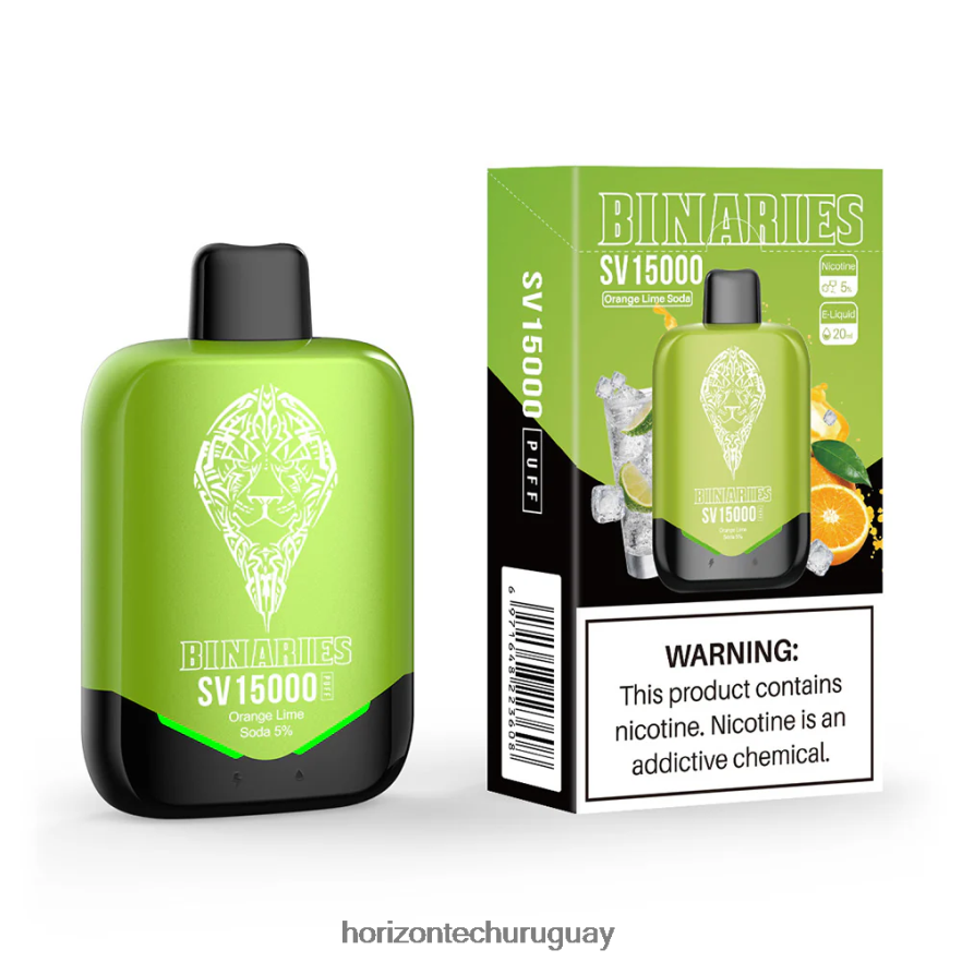 P0V44P91 refresco de lima y naranja HorizonTech Binaries Cabin desechables - Horizontech Uruguay