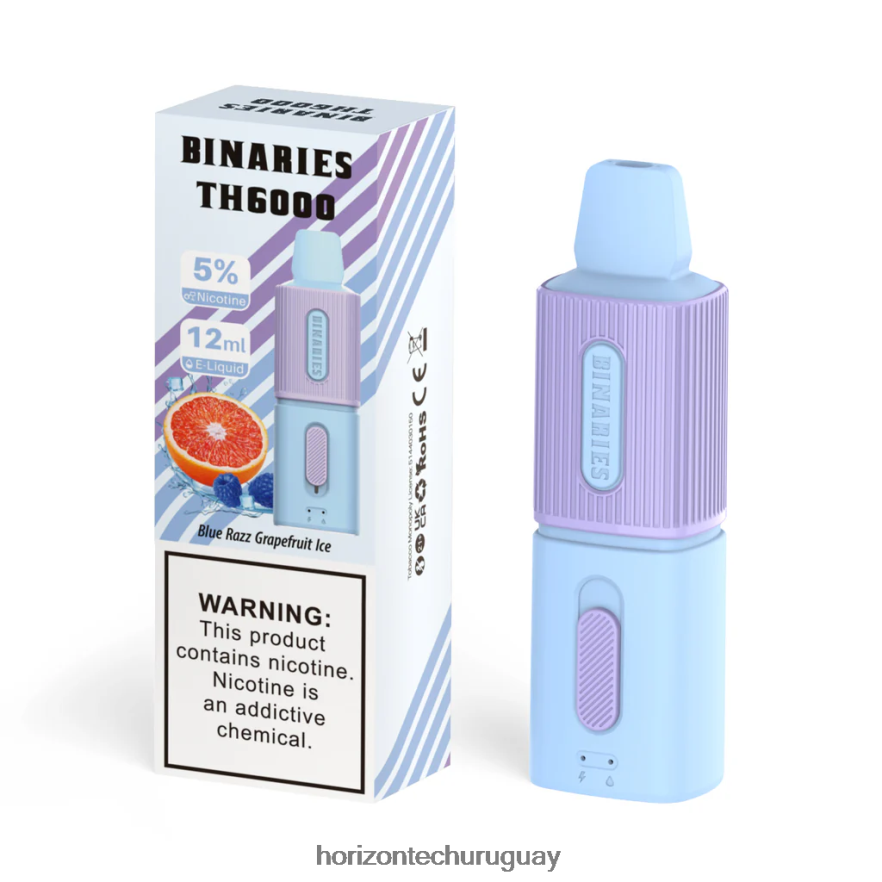 P0V44P108 hielo de pomelo blue razz HorizonTech Binaries Cabin th6000 desechable 12ml - Horizontech Disposable Vape
