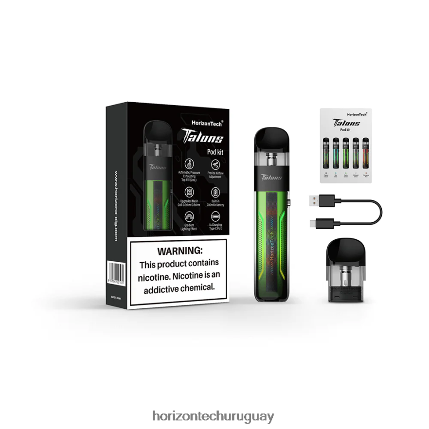 P0V44P201 manzana verde HorizonTech Talons kit de inicio - Horizon Tech Vape