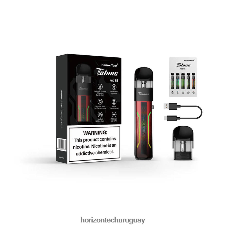 P0V44P202 rojo cinabrio HorizonTech Talons kit de inicio - Horizon Tech Company