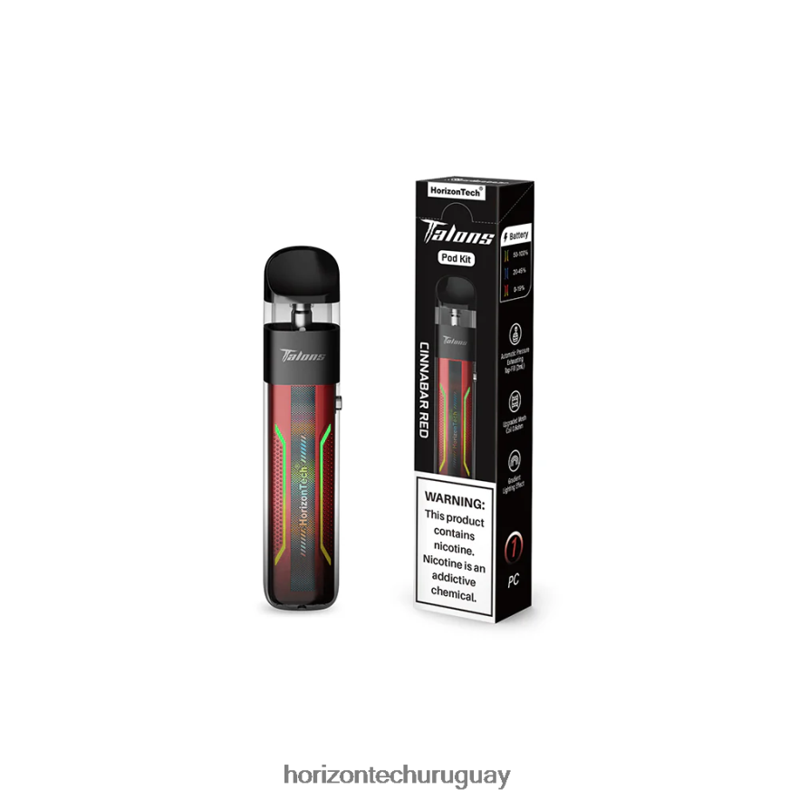 P0V44P198 rojo cinabrio HorizonTech Talons sistema de cápsulas - Horizon Tech Vape Tank